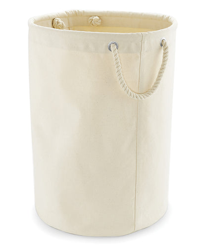 Heavy canvas storage trug