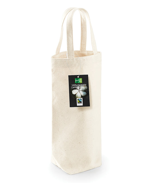 Fairtrade cotton bottle bag