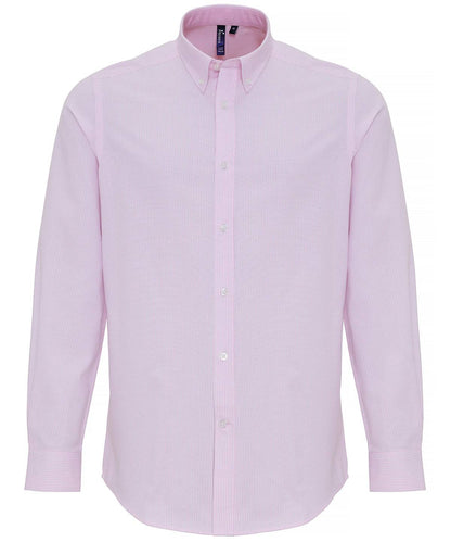 Cotton-rich Oxford stripes shirt 