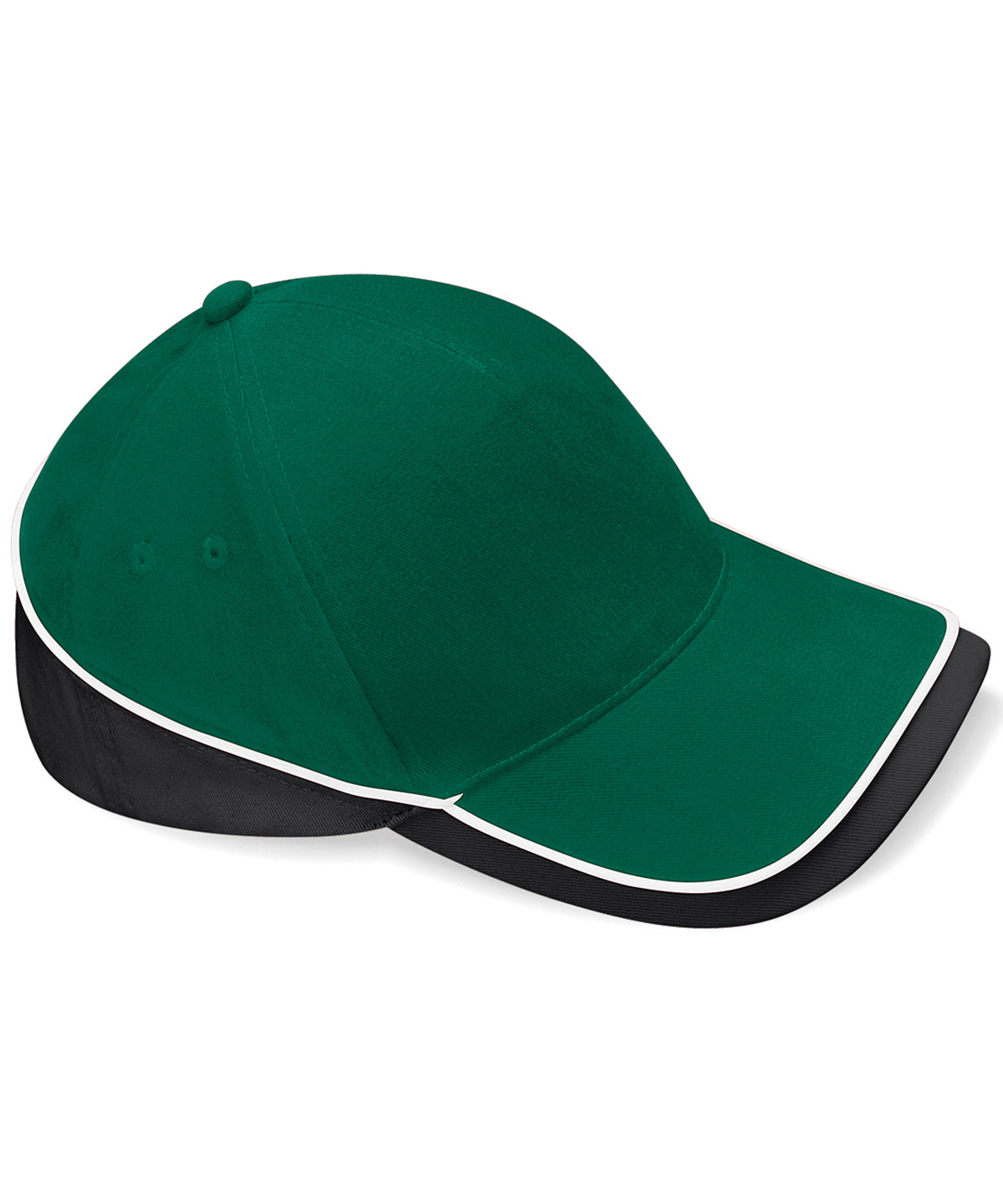 Beechfield - Teamwear competition cap - Bottle/Black/White - Add Your Design/Logo