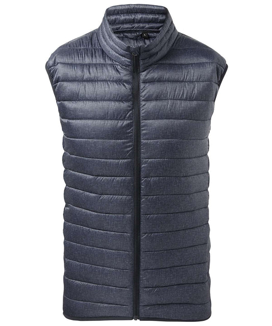 Melange padded gilet