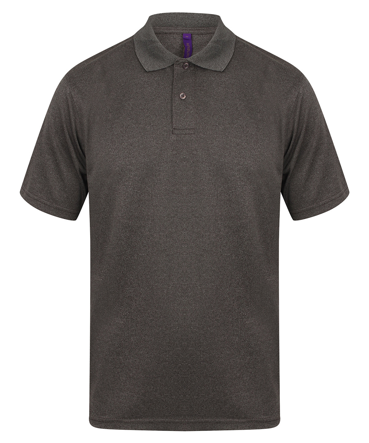 Henbury - Polo Coolplus® - Anthracite chiné - Ajoutez votre design/logo