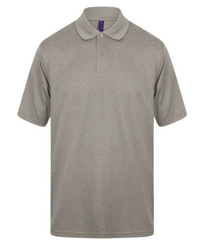 Henbury - Polo Coolplus® - Gris chiné - Ajoutez votre design/logo