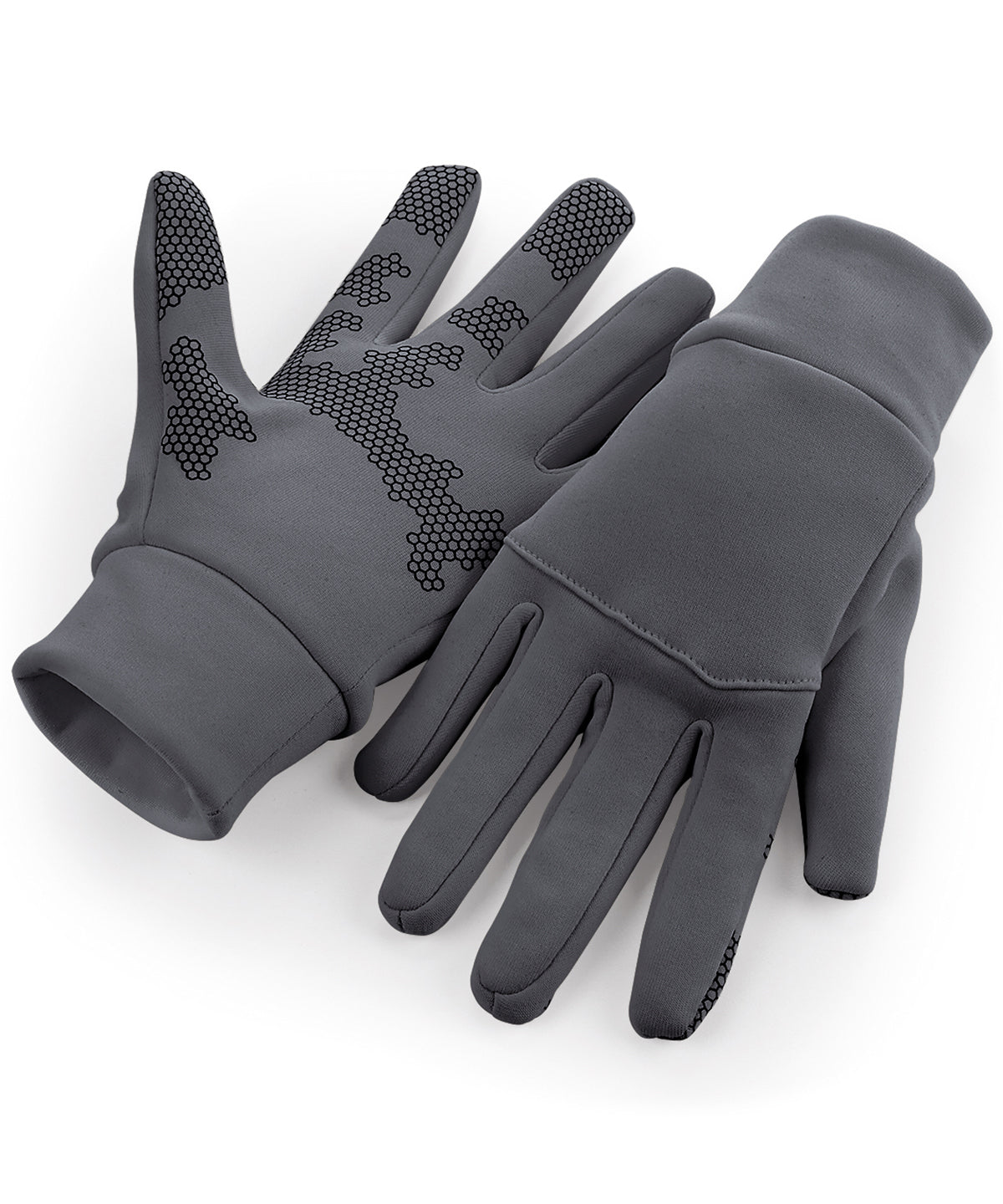 Beechfield - Softshell sports tech gloves - Graphite Grey - Add Your Design/Logo