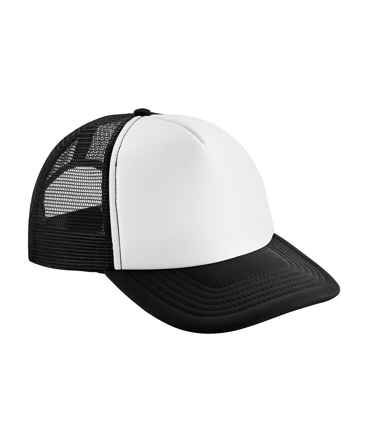 Personalised Vintage snapback trucker - Black/White - Add Your Own logo or design - Add Your Design/Logo