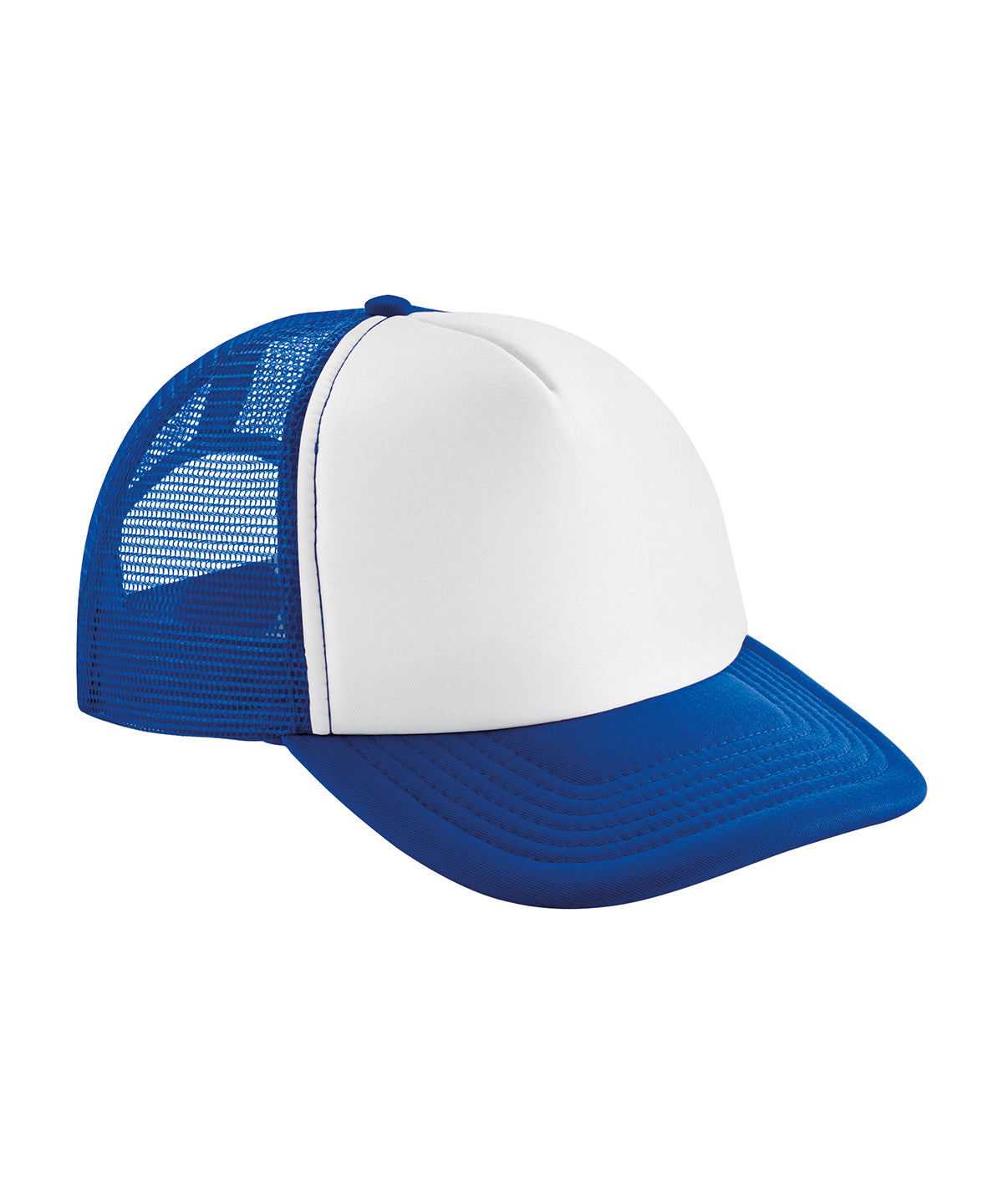 Personalised Vintage snapback trucker - Bright Royal/White - Add Your Own Logo or Design - Add Your Design/Logo