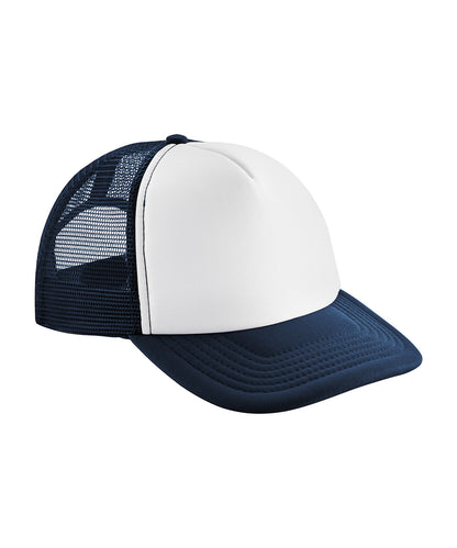 Personalised Vintage snapback trucker - French Navy/White - Add Your Own Logo or Design - Add Your Design/Logo