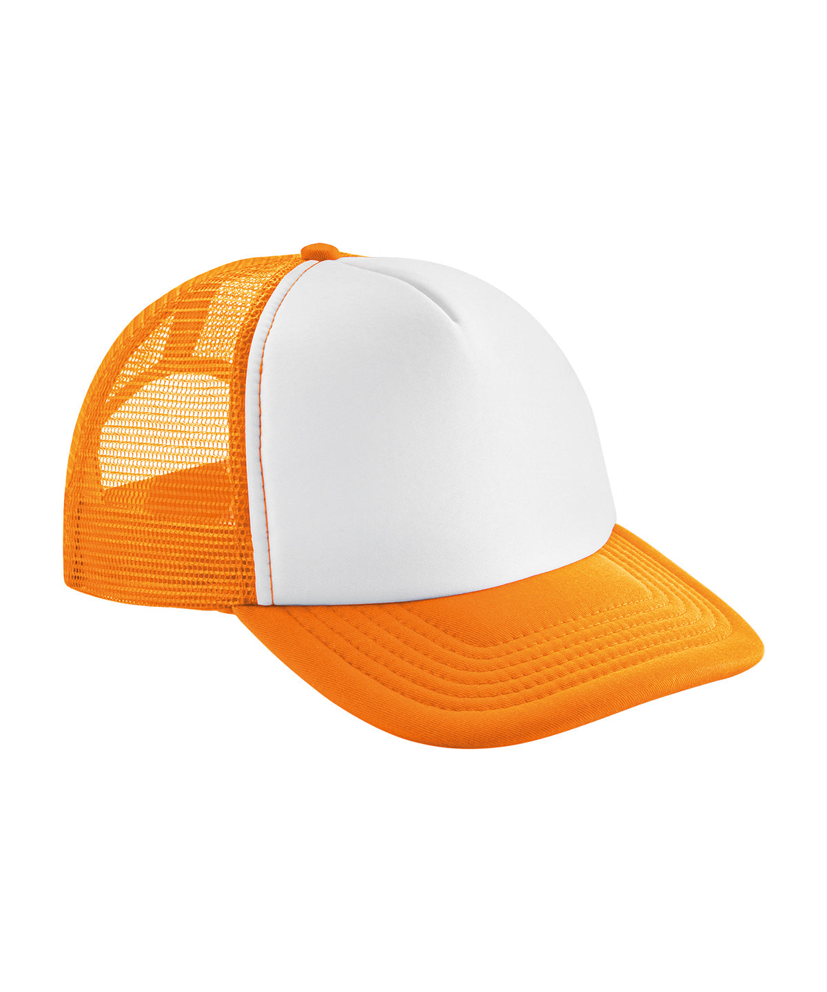 Personalised Vintage snapback trucker - Orange/White - Add Your Own Logo or Design - Add Your Design/Logo