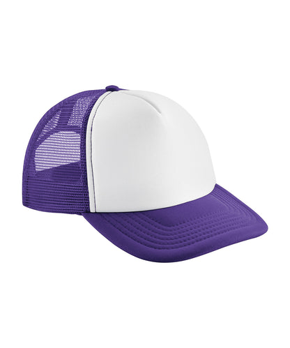 Personalised Vintage snapback trucker - Purple/White - Add Your Own Logo or Design - Add Your Design/Logo