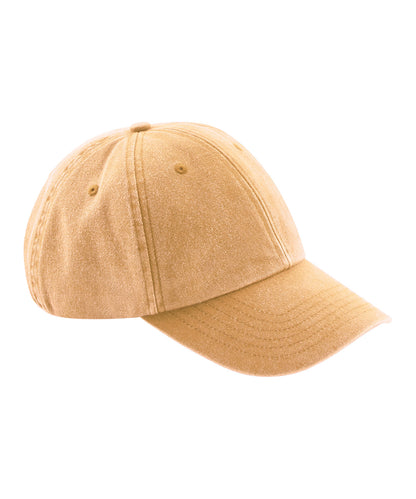 Beechfield - Casquette vintage à profil bas - Moutarde vintage - Ajoutez votre design/logo