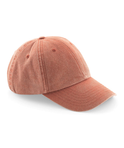 Beechfield - Casquette vintage à profil bas - Orange vintage - Ajoutez votre design/logo