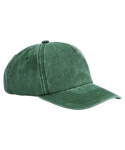 Beechfield - Casquette décontractée à 5 panneaux - Vert bouteille vintage - Ajoutez votre design/logo
