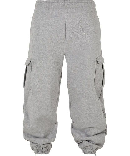 Créez votre marque - Pantalon de survêtement cargo années 90 - Gris chiné - Ajoutez votre design/logo