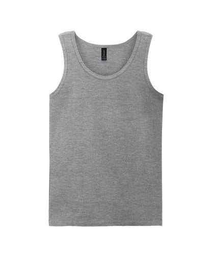 Gildan – Softstyle Tanktop für Erwachsene – Sportgrau – Fügen Sie Ihr Design/Logo hinzu