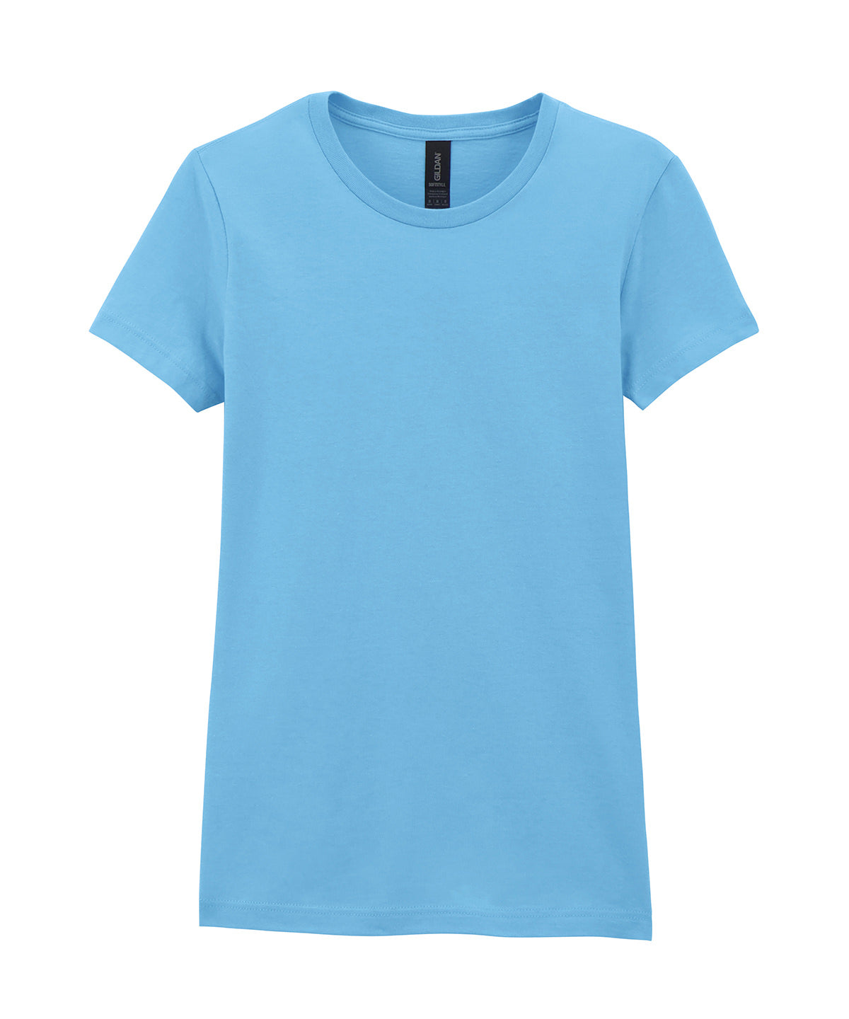 Gildan - Softstyle Damen Ringspun T-Shirt - Sky - Fügen Sie Ihr Design/Logo hinzu