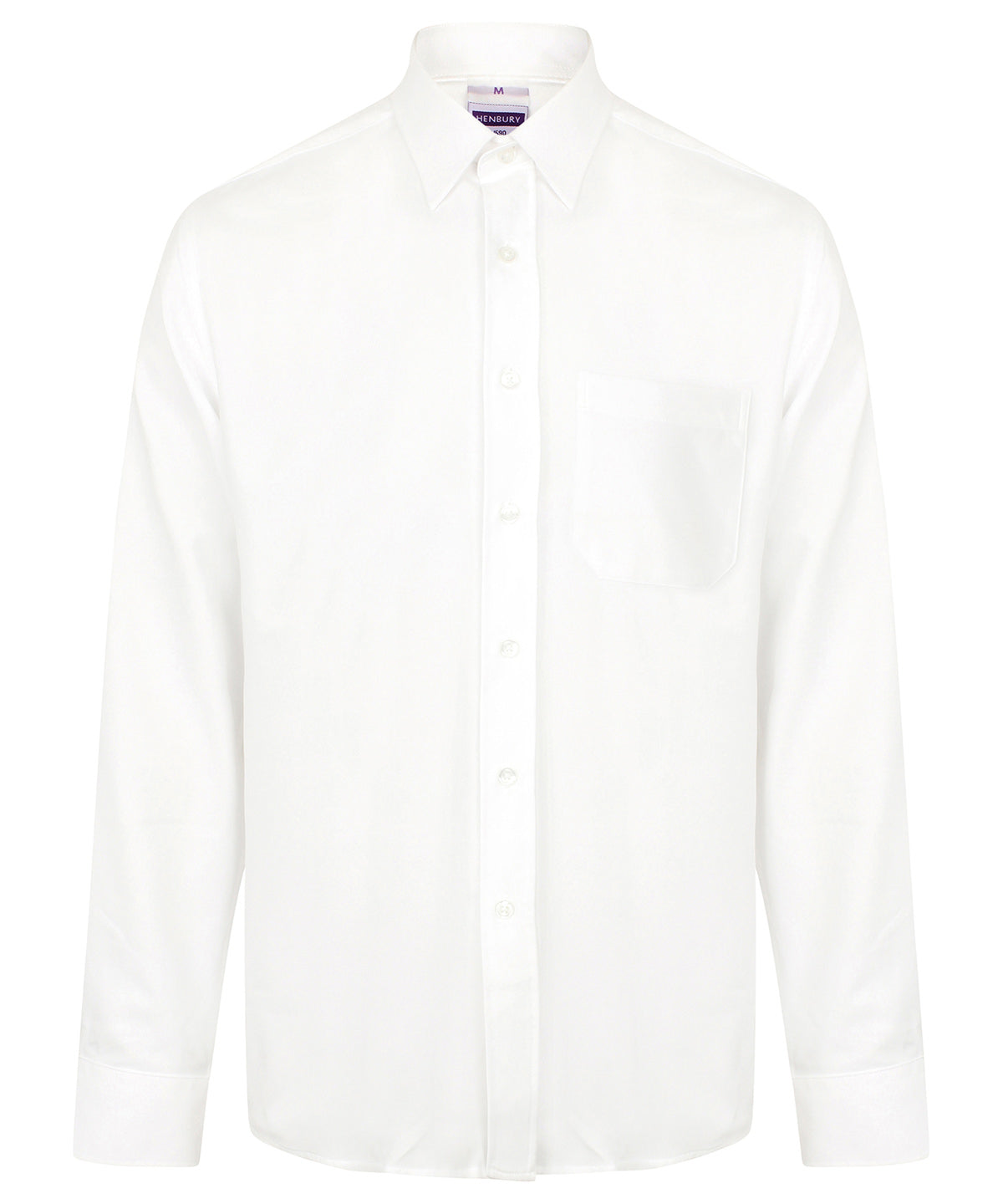 Henbury - Chemise antibactérienne à manches longues - Blanc - Ajoutez votre design/logo