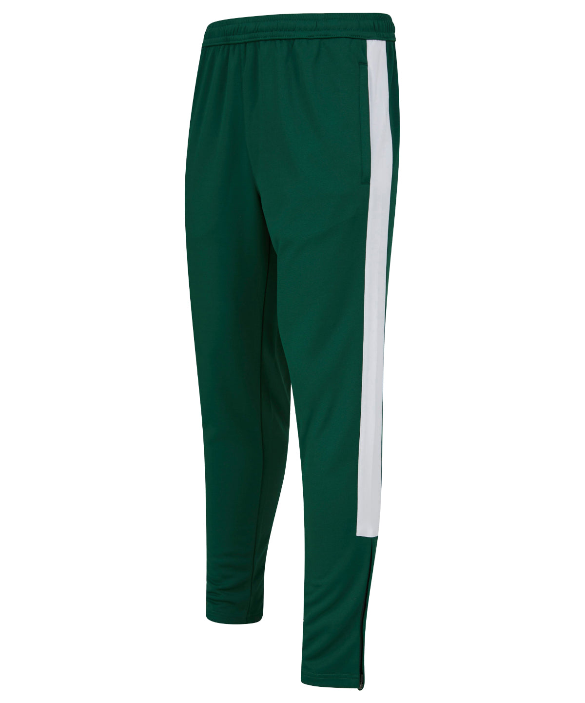 Finden &amp; Hales - Pantalon de survêtement en maille - Bouteille/Blanc - Ajoutez votre design/logo