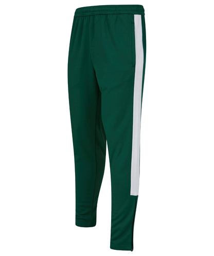 Finden &amp; Hales - Pantalon de survêtement en maille - Bouteille/Blanc - Ajoutez votre design/logo