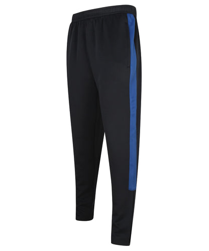 Finden &amp; Hales - Pantalon de survêtement en maille - Bleu marine/bleu roi - Ajoutez votre design/logo