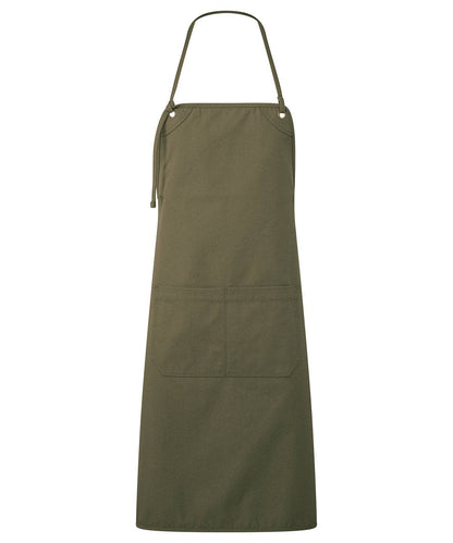 ‘Artisan’s Choice’ Double-Pocket Canvas Apron - Olive