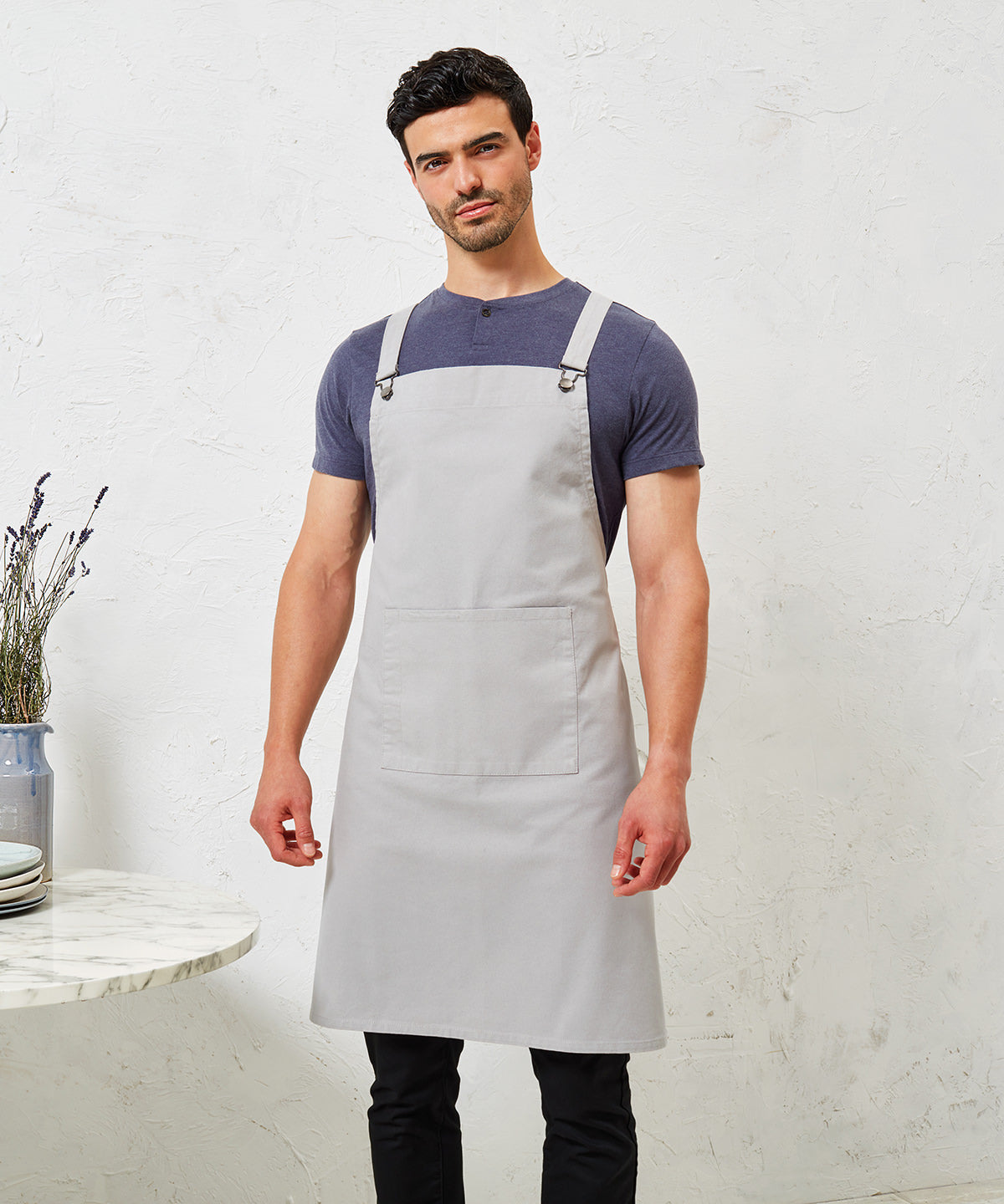 Cross back 'barista' bib apron