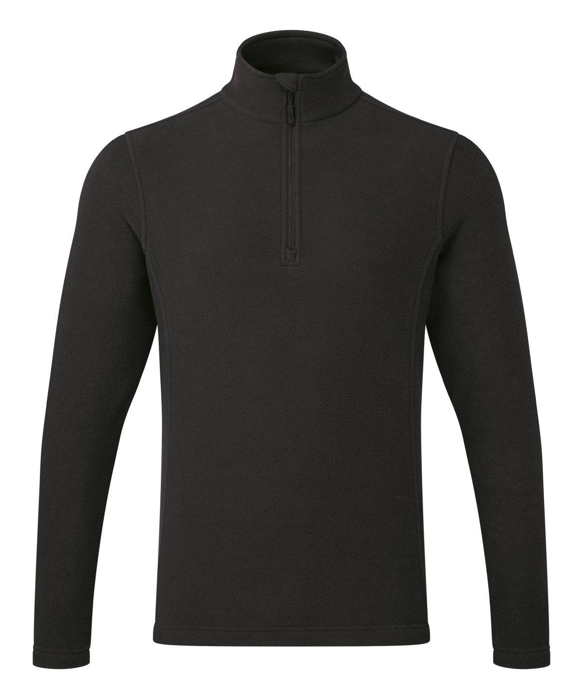 Unisex Recyclight 1/4 zip microfleece