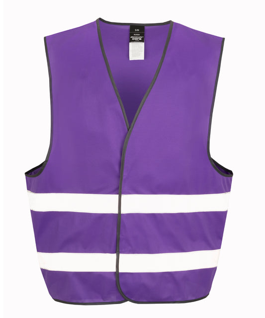 Personalised hi-vis vest - Purple - Add Your Logo or Design - Add Your Design/Logo