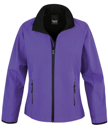 Women's Core printable softshell jacket