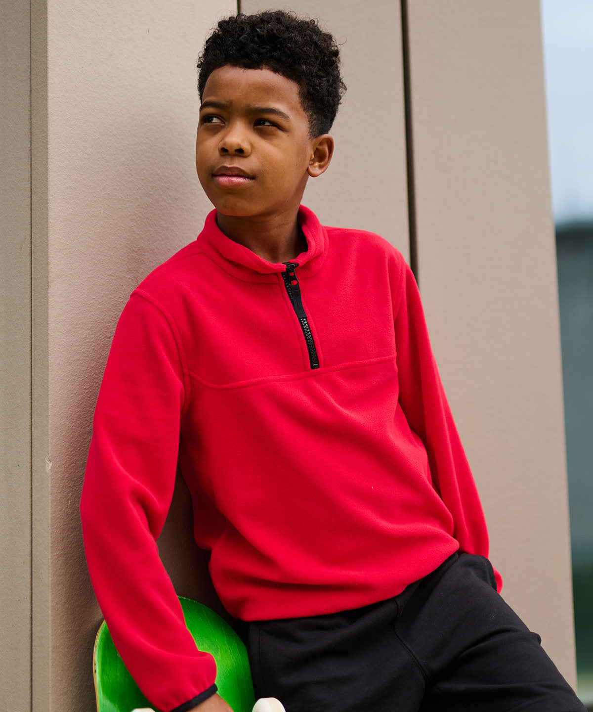 Kids half-zip microfleece