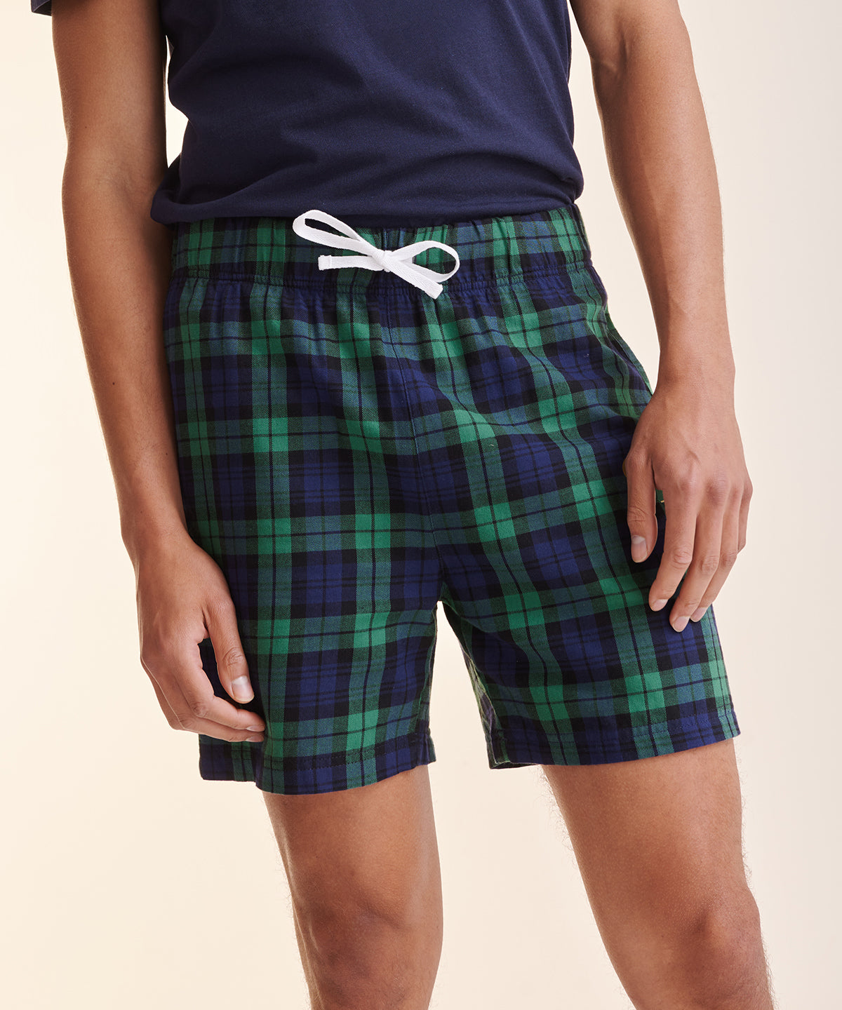 Tartan lounge shorts