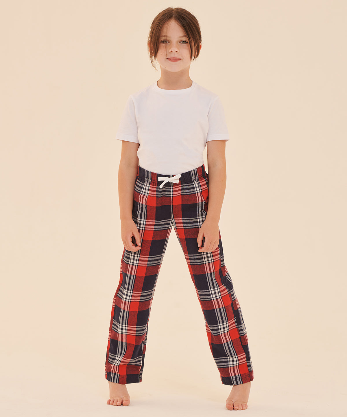 Kids tartan lounge pants