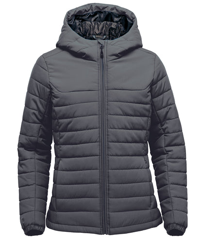 Womens Nautilus quilted hooded jacket