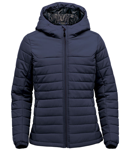 Womens Nautilus quilted hooded jacket