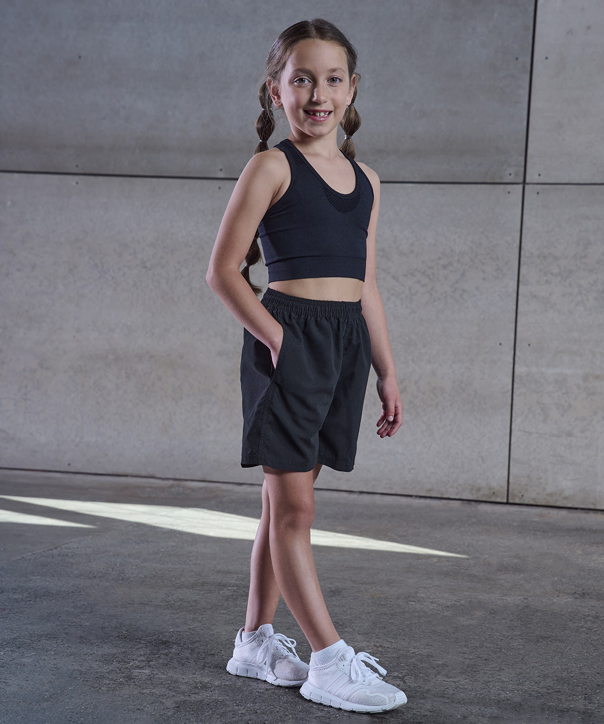 Kids track shorts