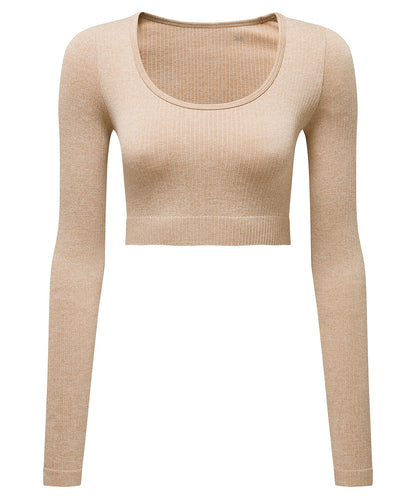 Womens TriDri® ribbed seamless '3D Fit' crop top