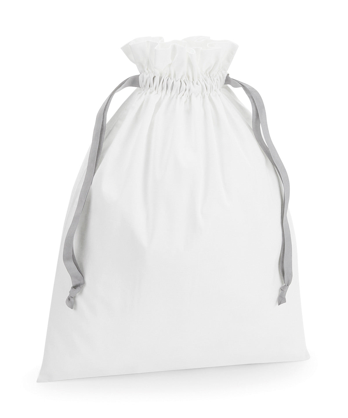 Cotton gift bag with ribbon drawstring