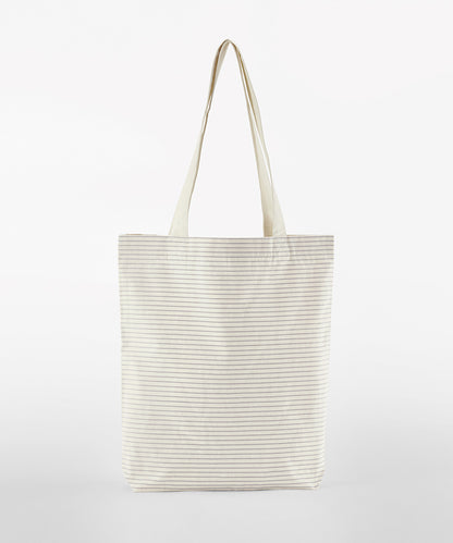 Striped organic cotton tote