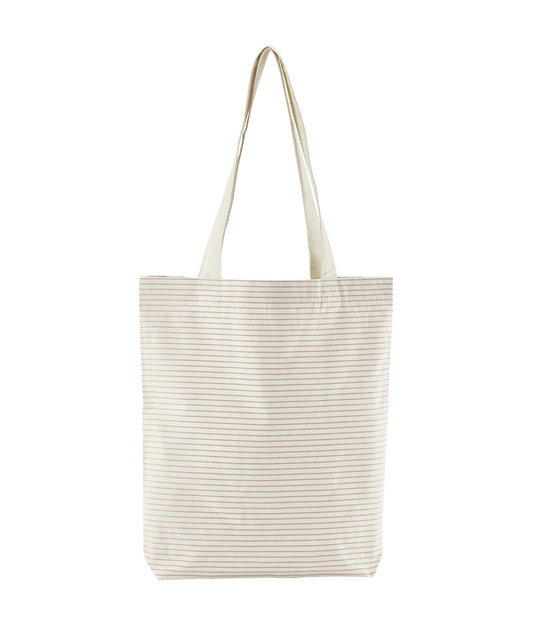 Striped organic cotton tote