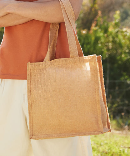 Jute compact tote