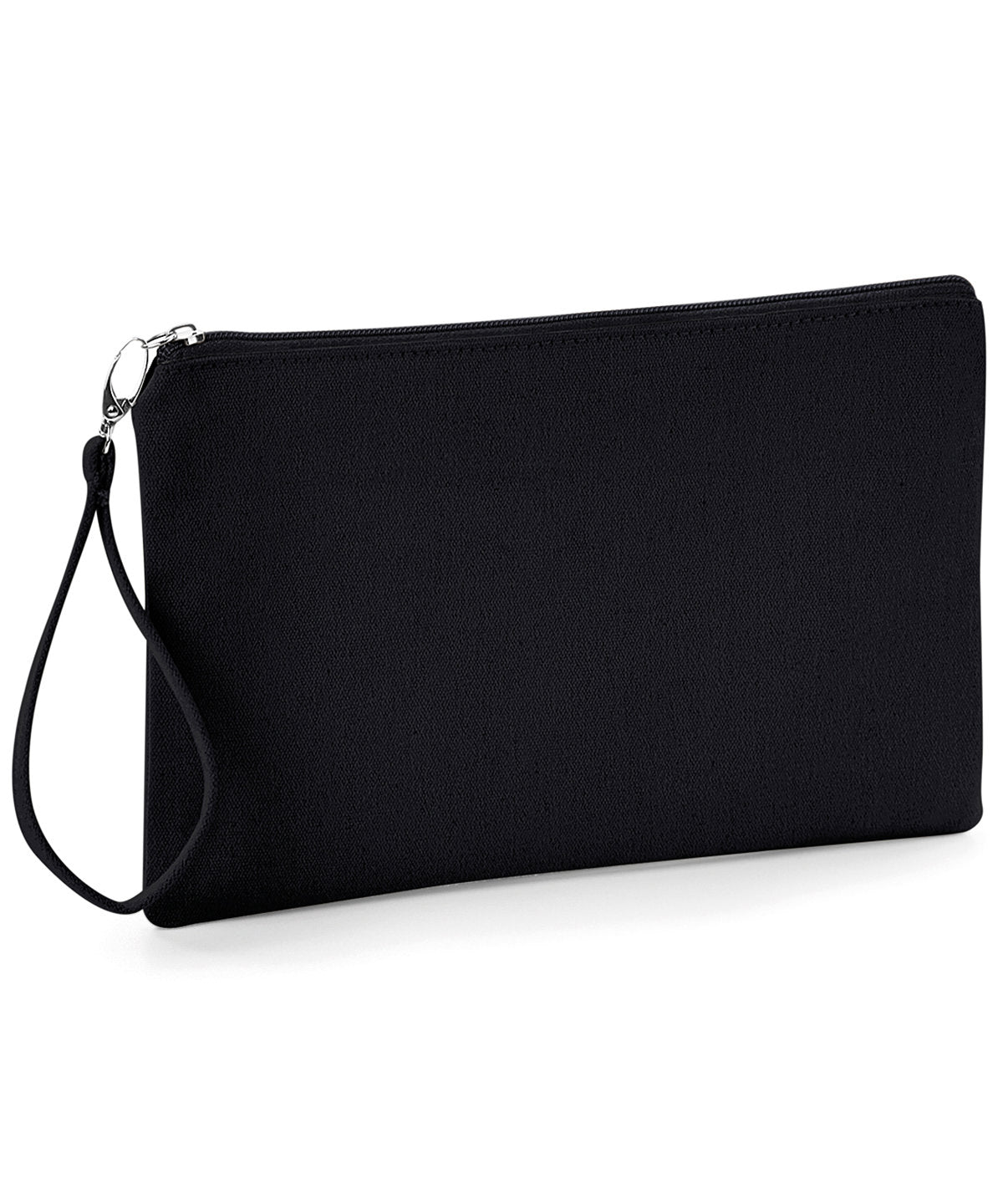 Canvas wristlet pouch