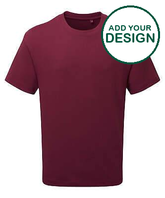 Anthem - T-shirt épais Anthem - Bordeaux - Ajoutez votre design/logo