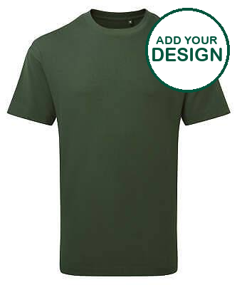 Anthem - T-shirt épais Anthem - Vert forêt - Ajoutez votre design/logo