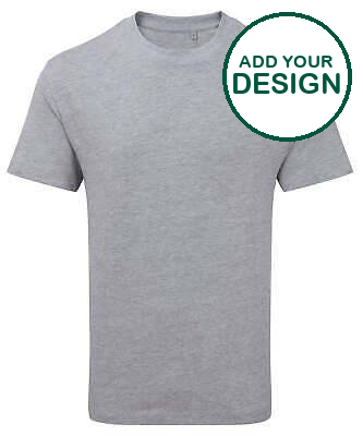 Anthem - T-shirt épais Anthem - Gris chiné - Ajoutez votre design/logo