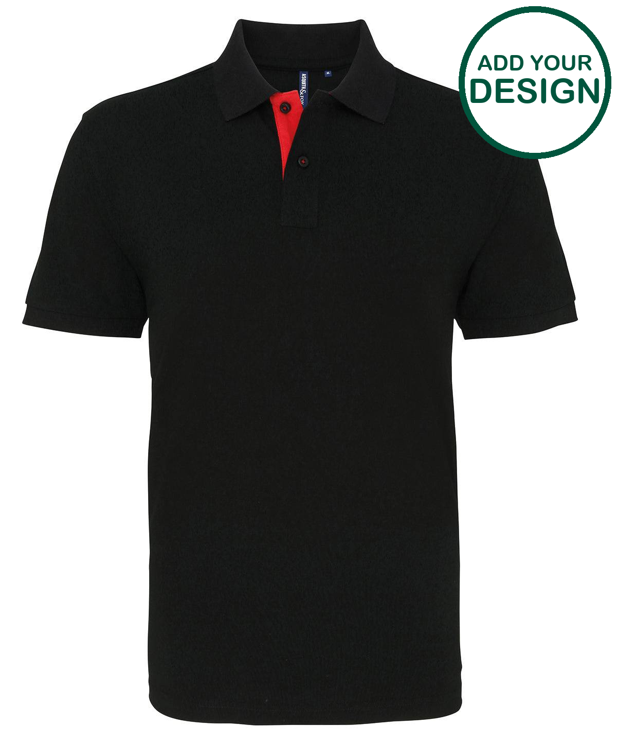 Men's classic fit contrast polo