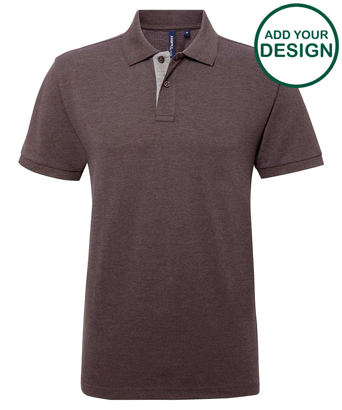 Men's classic fit contrast polo