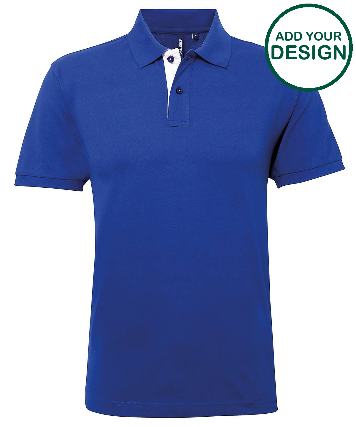 Men's classic fit contrast polo