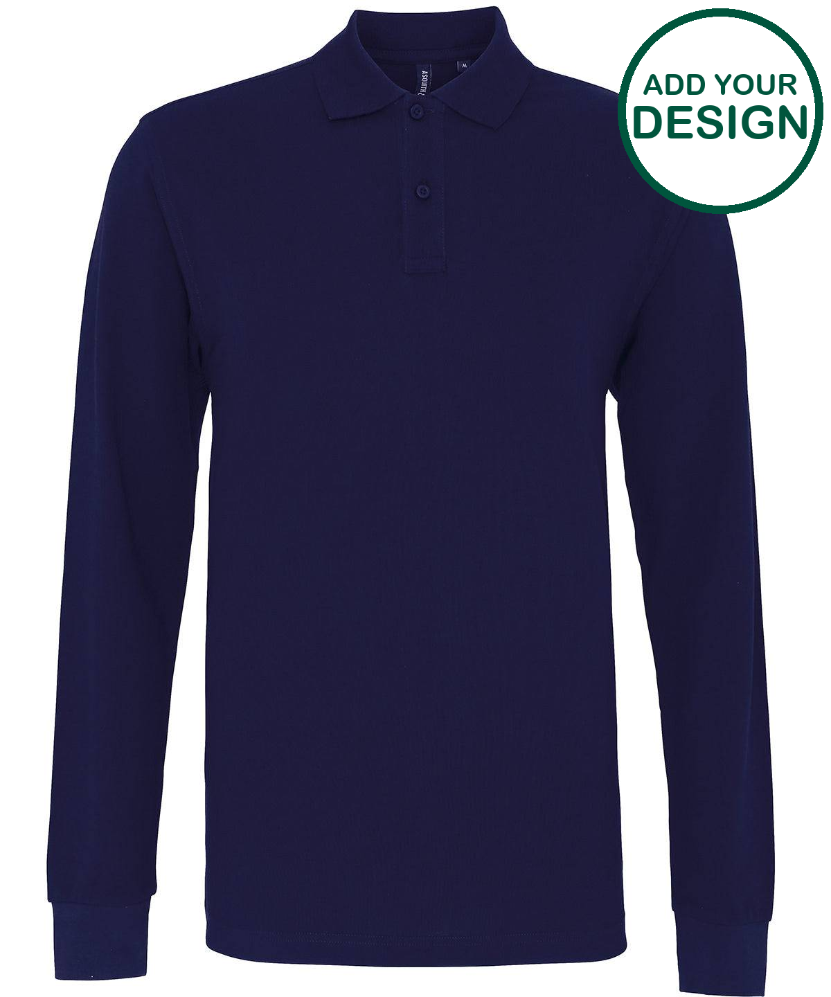 Men's classic fit long sleeved polo