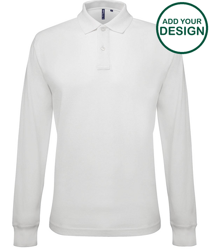 Men's classic fit long sleeved polo