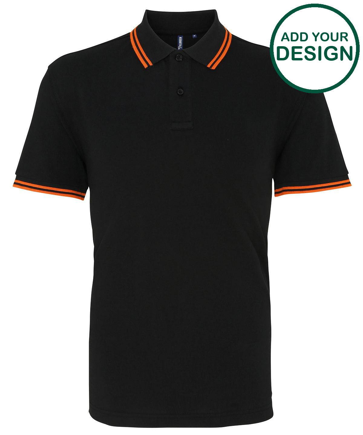 Men's classic fit tipped polo