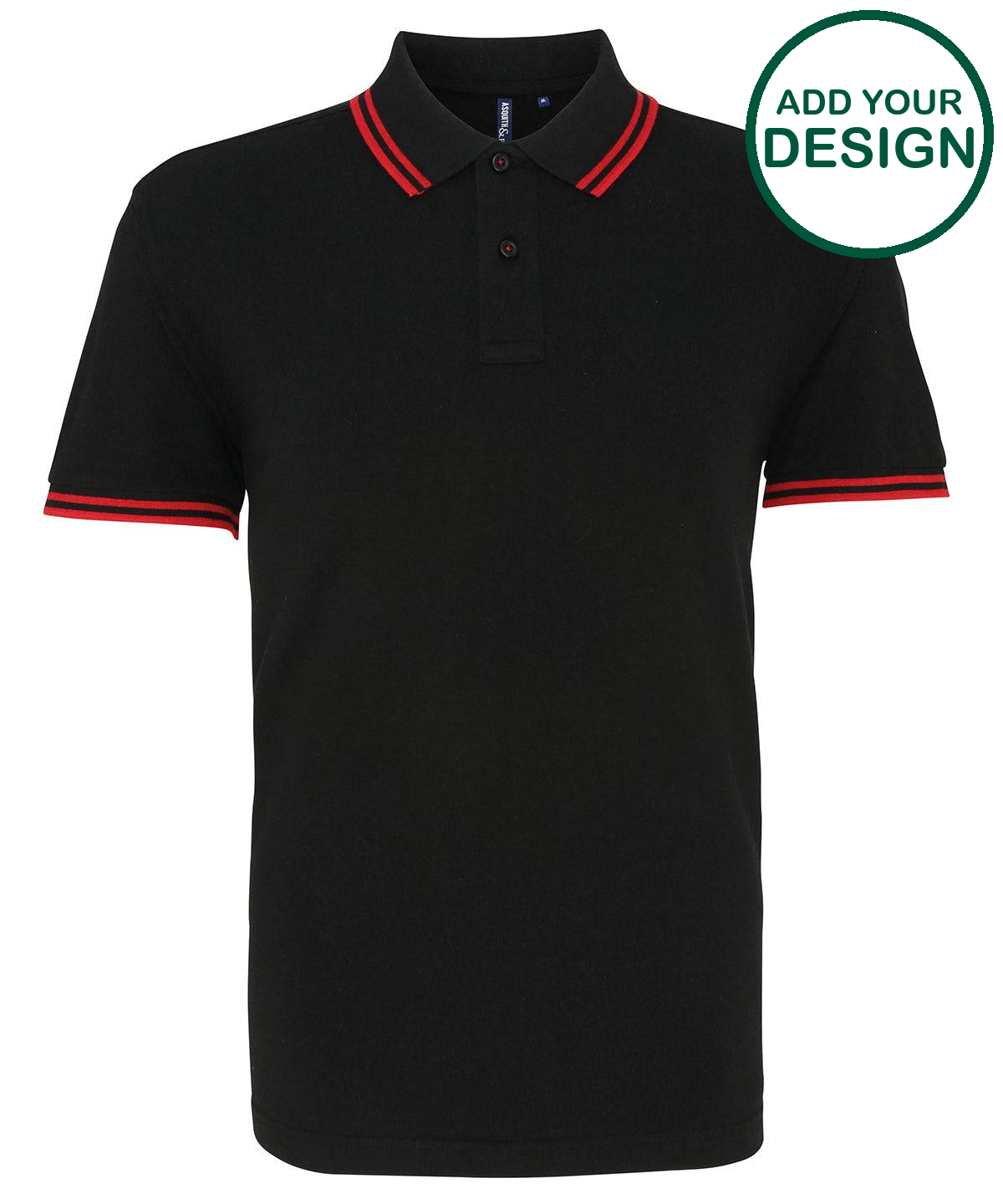 Men's classic fit tipped polo